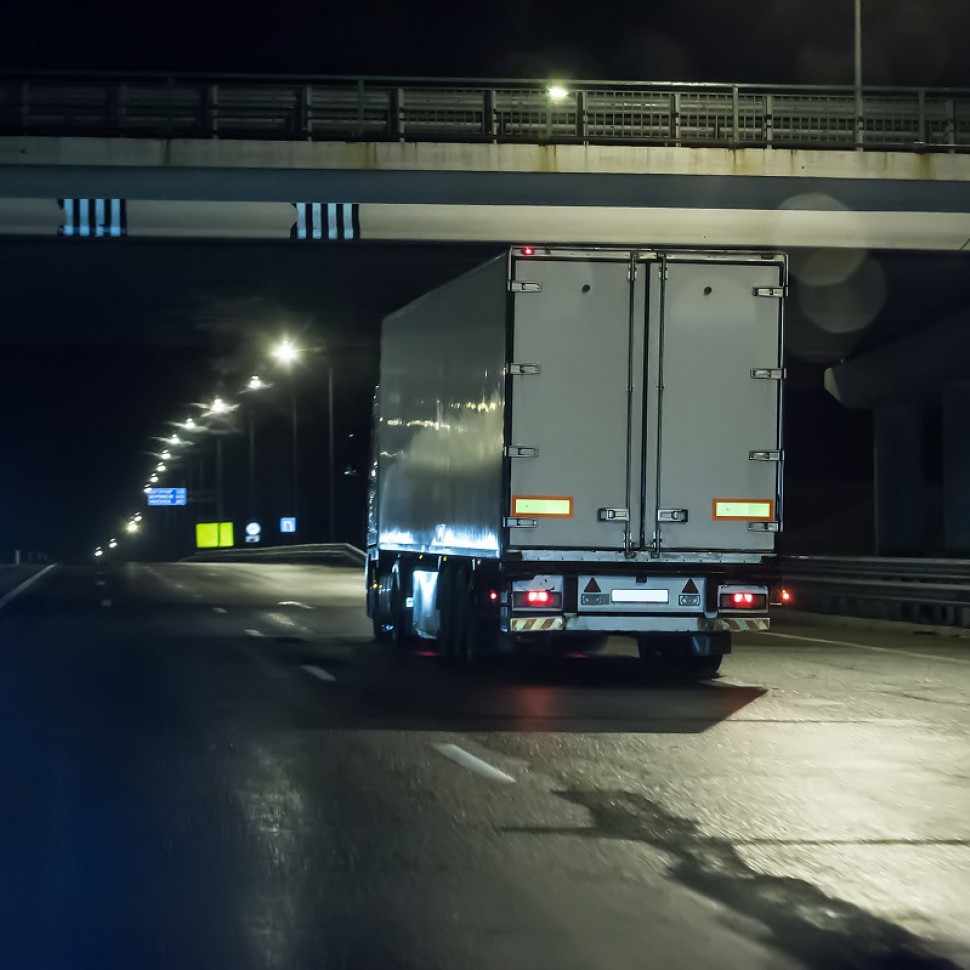Truck at night