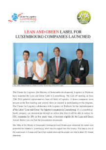 lean and green launch