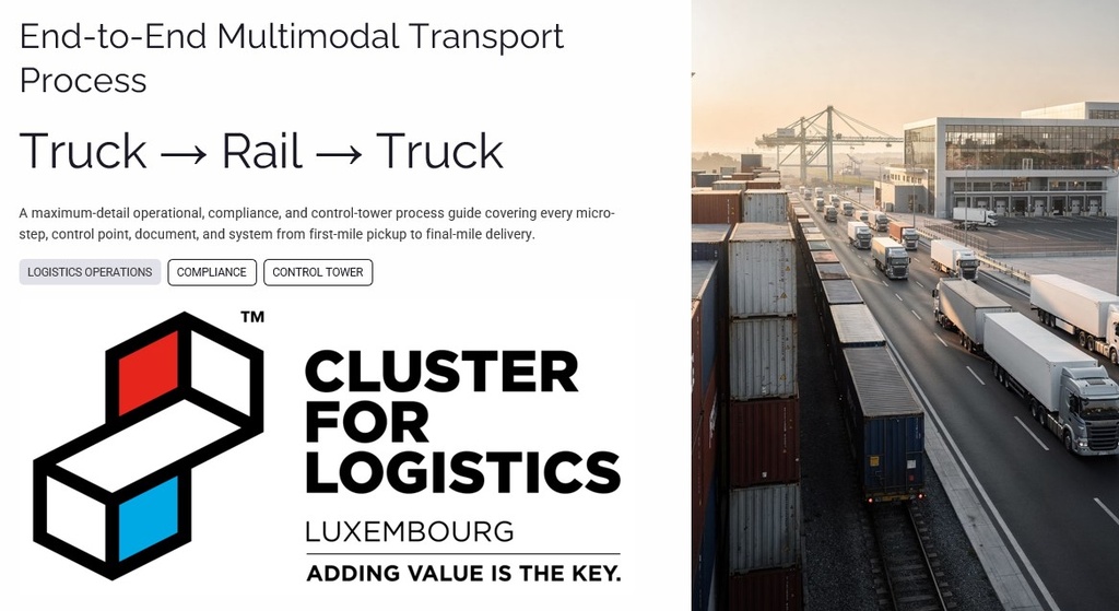 End to End Multimodal Truck Rail Truck